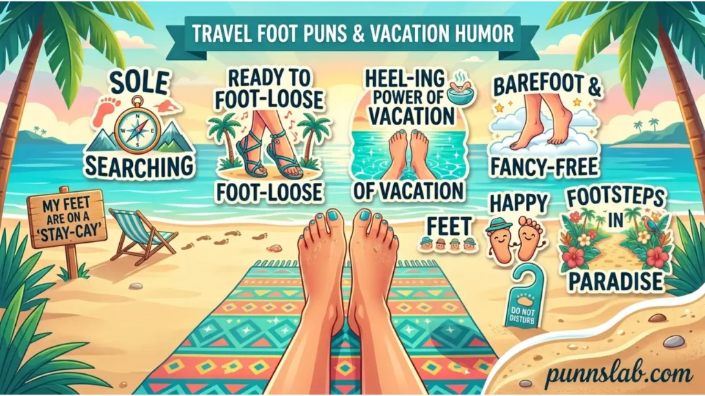 Travel Foot Puns and Vacation Humor