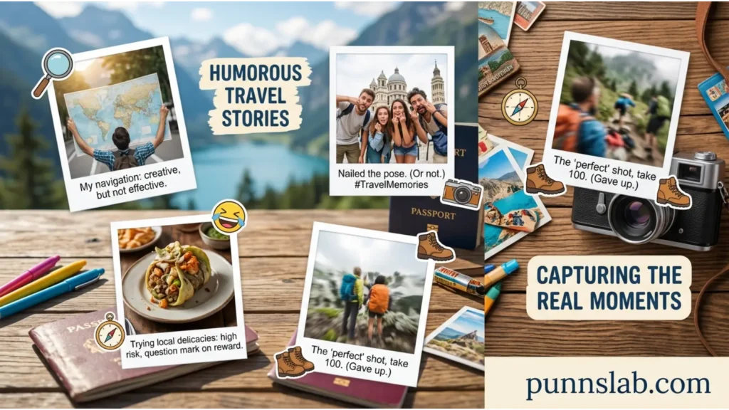 Travel memory polaroid humor