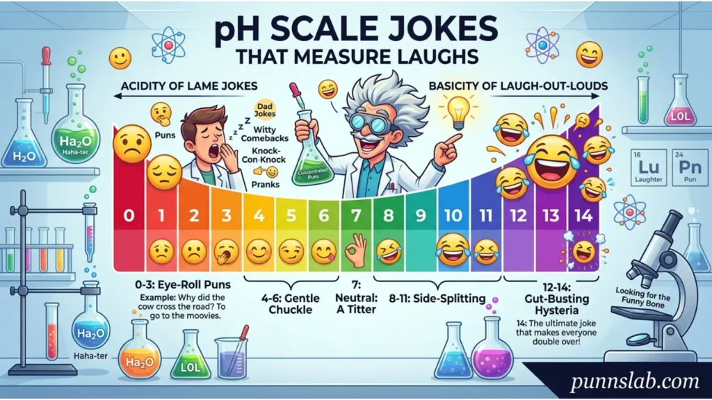 pH Scale Jokes That Measure Laughs